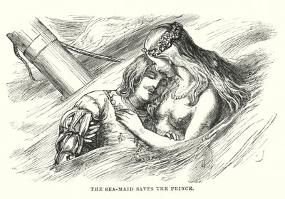 Hans Christian Andersen: Mała morska służąca (litografia) autorstwa Alfred Walter (after) Bayes