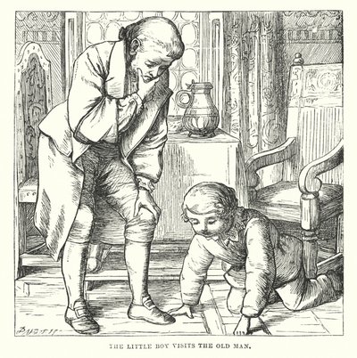 Hans Christian Andersen: Stary dom (litografia) autorstwa Alfred Walter (after) Bayes