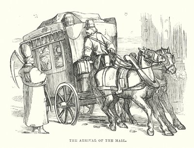 Hans Christian Andersen: Dwanaście pocztą (litografia) autorstwa Alfred Walter (after) Bayes