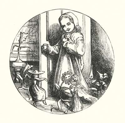 Ilustracja na stronie tytułowej do "Opowieści i baśni Hansa Christiana Andersena" (kolorowa litografia) autorstwa Alfred Walter (after) Bayes