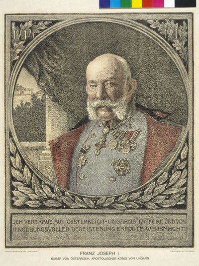 Cesarz Austrii Franciszek Józef I autorstwa Alfred Wesemann