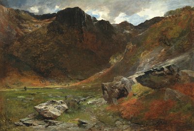 Bagienny Glen z natury autorstwa Alfred William Hunt