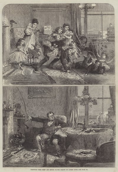 Boże Narodzenie, pierwsze i drugie piętro autorstwa Alfred William Hunt