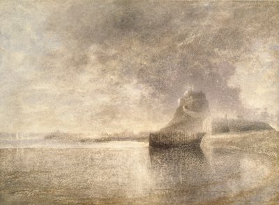 Zamek Świętej Wyspy, Northumbria, c1882-3 autorstwa Alfred William Hunt