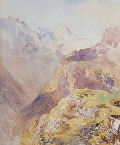 Dolina Lauterbrunnen z Murren autorstwa Alfred William Hunt