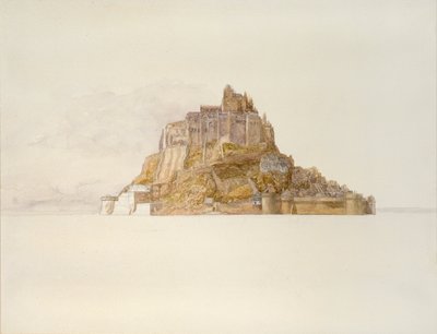 Mont St Michel z Piasków, ok. 1876 r. autorstwa Alfred William Hunt