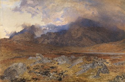 Snowdon po kwietniowej burzy gradowej autorstwa Alfred William Hunt