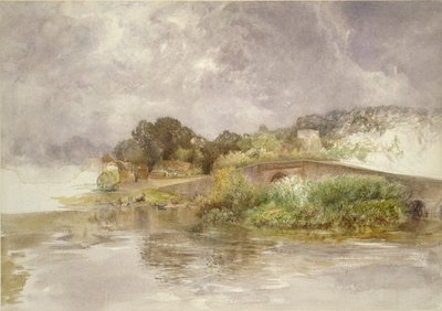 Most Sonninga, ok. 1882 r. autorstwa Alfred William Hunt