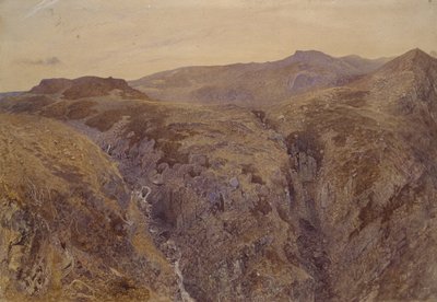 Krajobraz walijski, 1858 (akwarela na papierze) autorstwa Alfred William Hunt