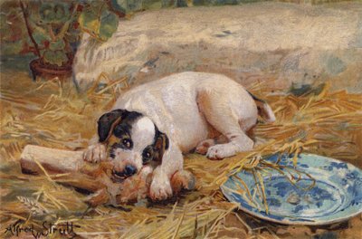 Im bliżej kości, tym słodsze mięso (chromolitho) autorstwa Alfred William Strutt