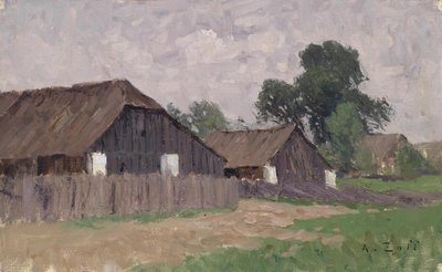 Gospodarstwa wiejskie w pobliżu Klagenfurtu autorstwa Alfred Zoff