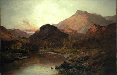 Dolina Ben Nevis (olej na płótnie) autorstwa Alfred de Breanski