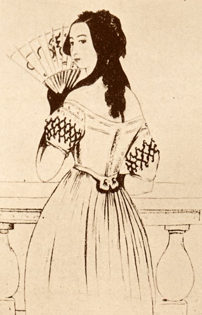 George Sand (rysunek) autorstwa Alfred de Musset
