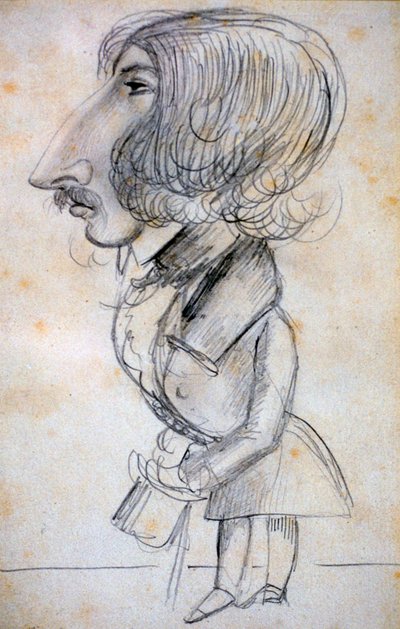 Autoportret, 1838 autorstwa Alfred de Musset