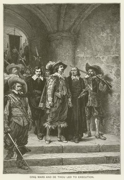 Cinq Mars i De Thou doprowadziły do egzekucji autorstwa Alfred de Vigny