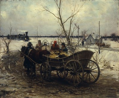 Spotkanie z pociągiem autorstwa Alfred von Wierusz Kowalski