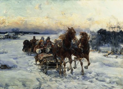 Kulig autorstwa Alfred von Wierusz Kowalski