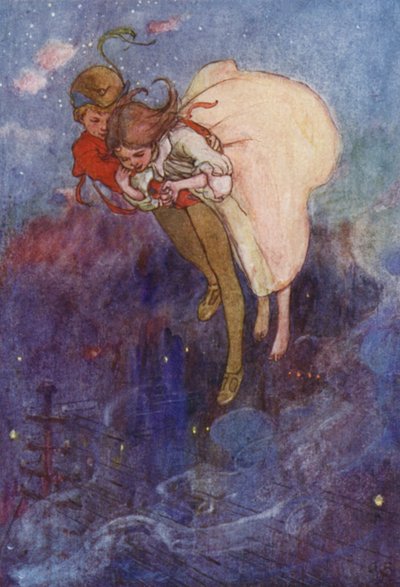 Odpłynęli (kolorowa litografia) autorstwa Alice Bolingbroke (after) Woodward