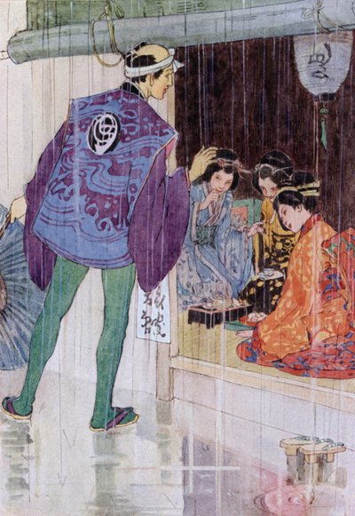 Ilustracja do The Story of The Mikado (litografia kolorowa) autorstwa Alice Bolingbroke (after) Woodward