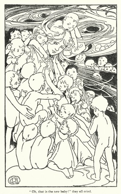 Ilustracja do książki The Water-Babies autorstwa Charlesa Kingsleya (litografia) autorstwa Alice Bolingbroke (after) Woodward