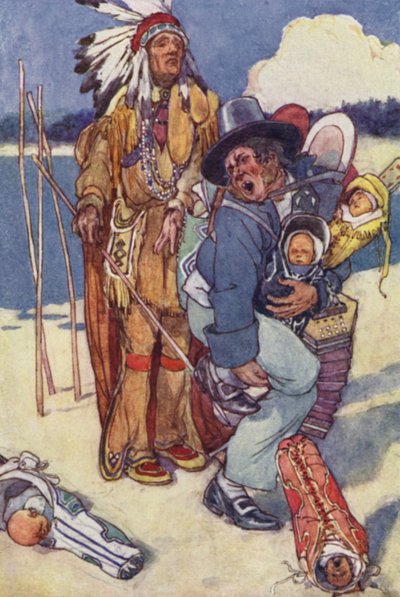 Pielęgniarka do Papoose! (litografia kolorowa) autorstwa Alice Bolingbroke (after) Woodward