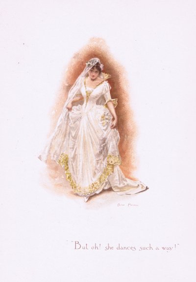 Ale och, ona tak tańczy!, z Some Old Love Songs wydanych przez Hildesheimer & Faulkner, 1892 autorstwa Alice Havers
