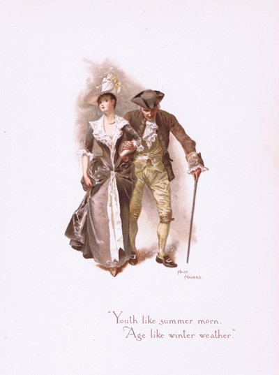 Youth like a summer morn, z Some Old Love Songs pulished by Hildesheimer & Faulkner, 1892 autorstwa Alice Havers