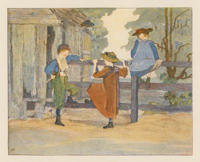 Chłopcy i dziewczęta (druk kolorowy) autorstwa Alice Maud Beddington