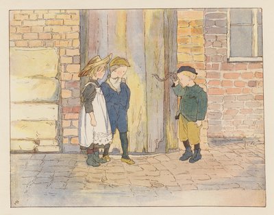 The Duffer Triumphant (kolorowa litografia) autorstwa Alice Maud Beddington