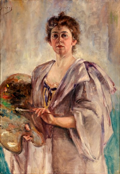 Autoportret w szacie malarskiej autorstwa Alice Pike Barney