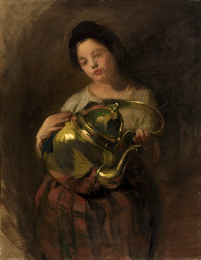 Czajnik mosiężny, ca. 1890. autorstwa Alice Pike Barney