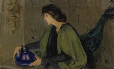 Kobieta i Paw, ca. 1900. autorstwa Alice Pike Barney