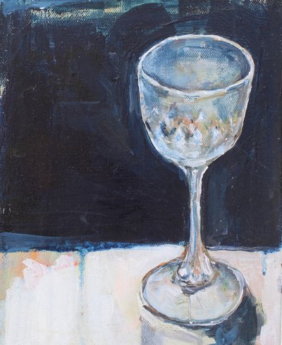 Elegancki kieliszek do wina autorstwa Alice White