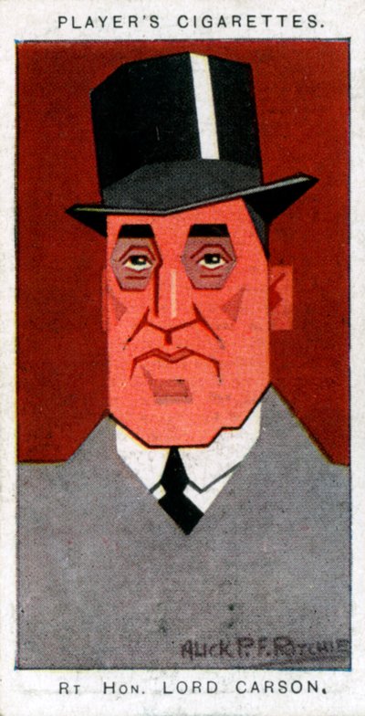 Edward Carson, 1. baron Carson, przywódca i adwokat Ulsteru, 1926. autorstwa Alick P. F. Ritchie