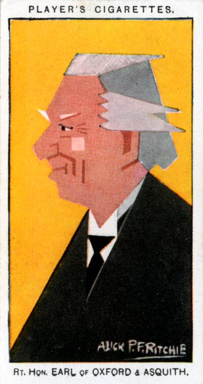Herbert Henry Asquith, 1. hrabia Oksfordu i Asquith, premier Wielkiej Brytanii, 1926. autorstwa Alick P. F. Ritchie