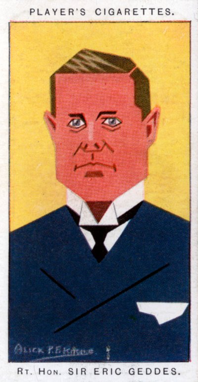Sir Eric Campbell Geddes, brytyjski polityk, 1926 autorstwa Alick P. F. Ritchie