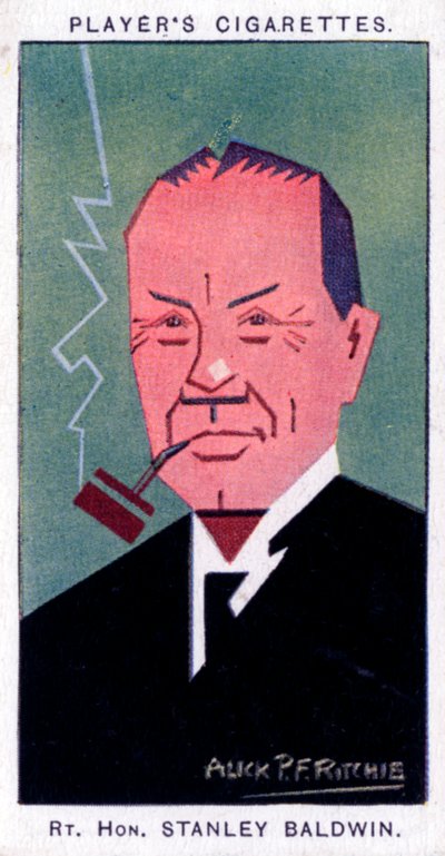 Stanley Baldwin, 1. hrabia Baldwin, premier Wielkiej Brytanii, 1926. autorstwa Alick P. F. Ritchie