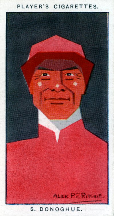Stephen Donoghue, dżokej i trener, 1926. autorstwa Alick P. F. Ritchie