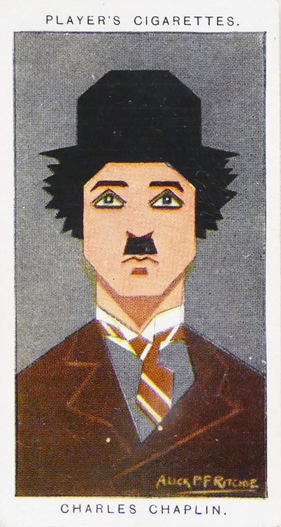 1926 Karta papierosowa gracza przedstawiająca: Charlie Chaplin autorstwa Alick Penrose Forbes Ritchie