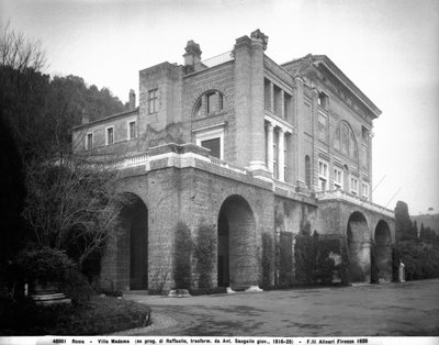 Taras Villa Madama w Rzymie autorstwa Fratelli Alinari
