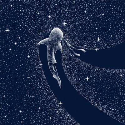 Podróż po galaktyce z rekinem wielorybim autorstwa Alirıza ÇAKIR