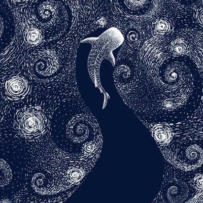 Rekin wielorybi w gwiaździstym oceanie autorstwa Alirıza ÇAKIR