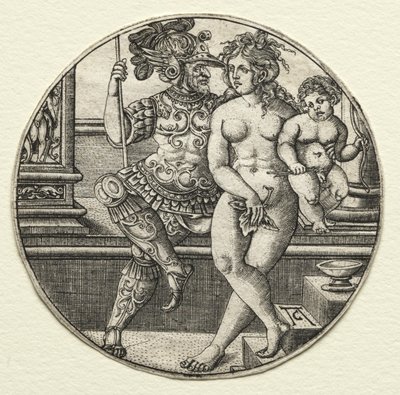 Mars, Wenus i Kupidyn, 1520. autorstwa Allaert Claesz