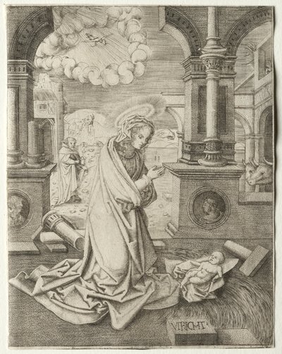Narodzenia, 1520s. autorstwa Allaert Claesz