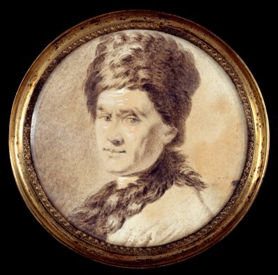 Portret szwajcarskiego filozofa Jeana Jacquesa Rousseau (1712-1778) w stroju ormiańskim Anonimowy rysunek autorstwa Allana Ramsaya. XVIII-wieczny Paryż, Musee Carnavalet autorstwa Allan (after) Ramsay