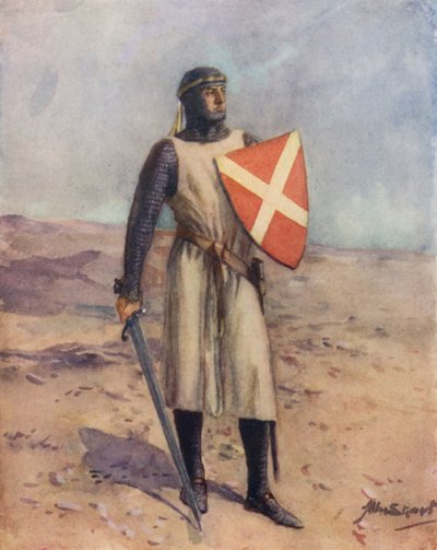 Rycerz św. Jana (kolor lito) autorstwa Allan (after) Stewart