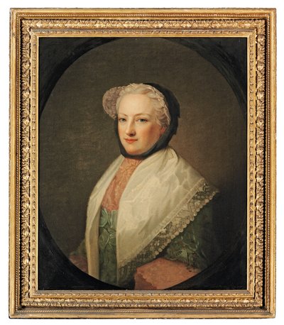 Portret Anne Drelincourt, Lady Primrose (ok.1709-1775) (olej na płótnie) autorstwa Allan (follower of) Ramsay