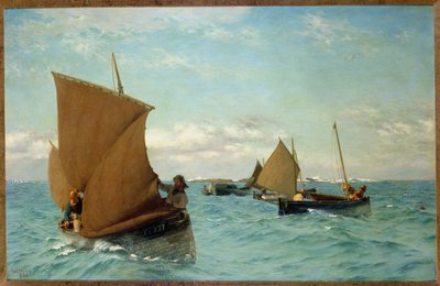 Luggery podnoszące cumy, 1886 autorstwa Allan J. Hook