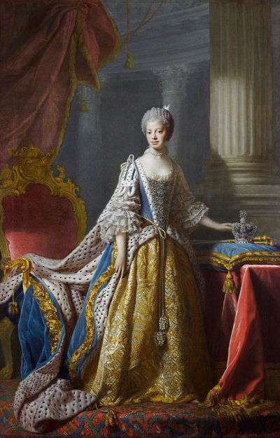 Allan Ramsay - Queen Charlotte (kolekcja królewska)1 autorstwa Allan Ramsay