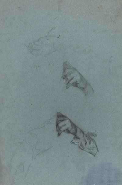 Studia ręczne [verso] autorstwa Allan Ramsay